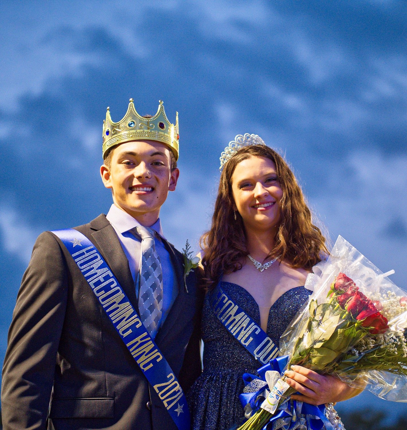 Sara Cross and Brandon Jimenez were crowned Quitman homecoming 2021 queen and king during ceremonies prior to Quitman’s football game with Winona Friday. [See more from the Quitman homecoming game.]